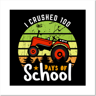 I crushed 100 days of school Posters and Art